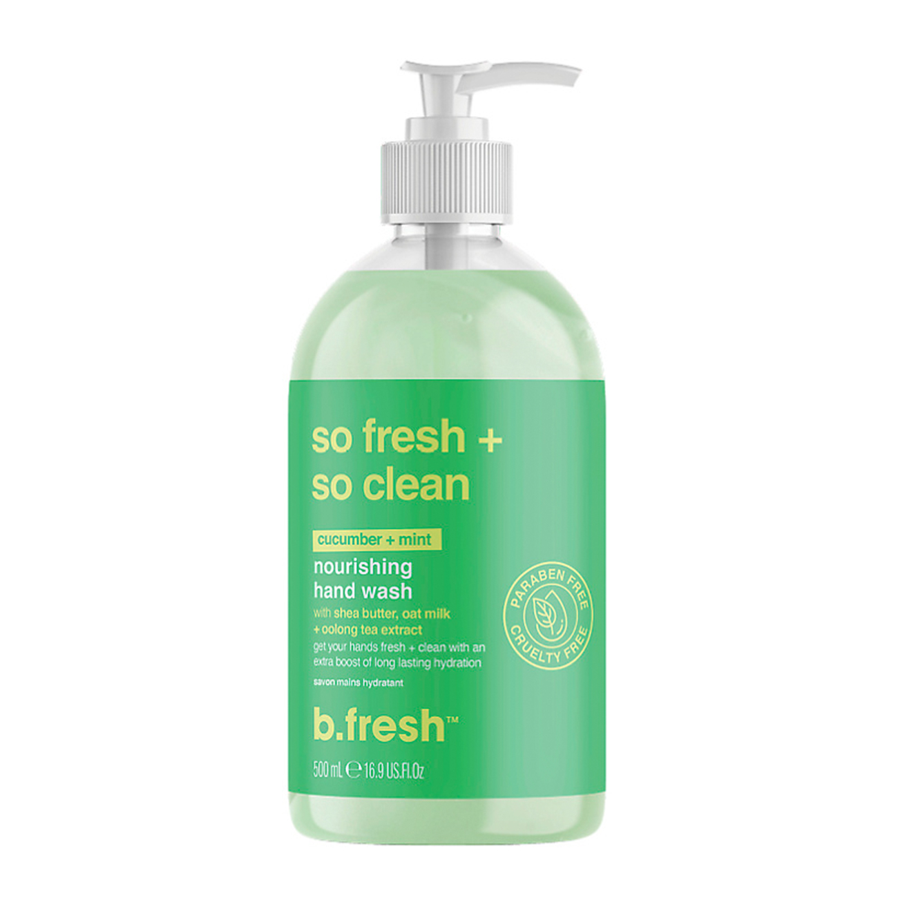 B.FRESH, Смягчающее жидкое мыло для рук so fresh + so clean, 500 мл