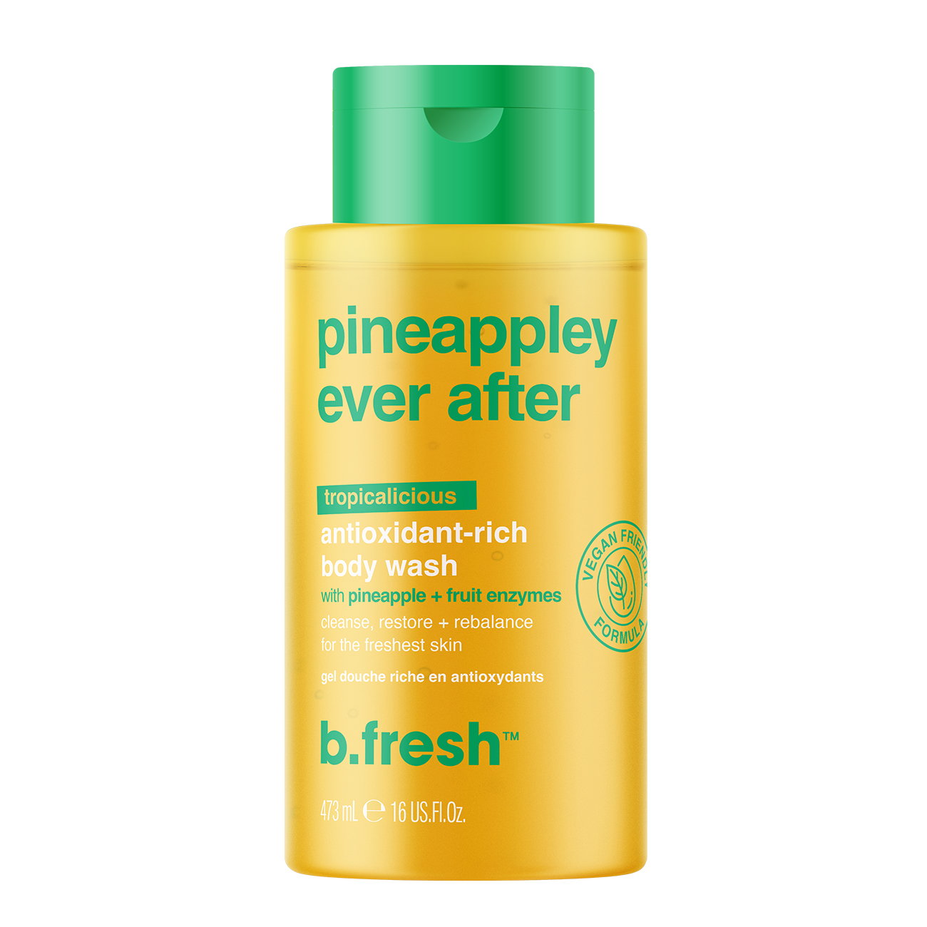 B.FRESH, Отшелушивающий гель для душа pineappley ever after antioxidant-rich, 473 мл