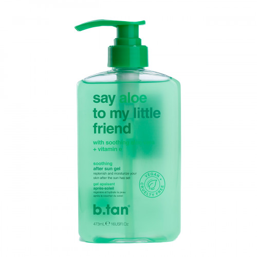 Успокаивающий гель Алоэ Вера для лица и тела B.TAN Say aloe to my little friend, 473 мл