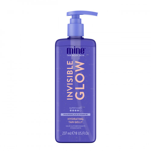 MINE TAN, Увлажняющий гель-автозагар с сияющим ультра-темным оттенком Invisible Glow Super Dark Hydrating Tan Gelly, 237 мл